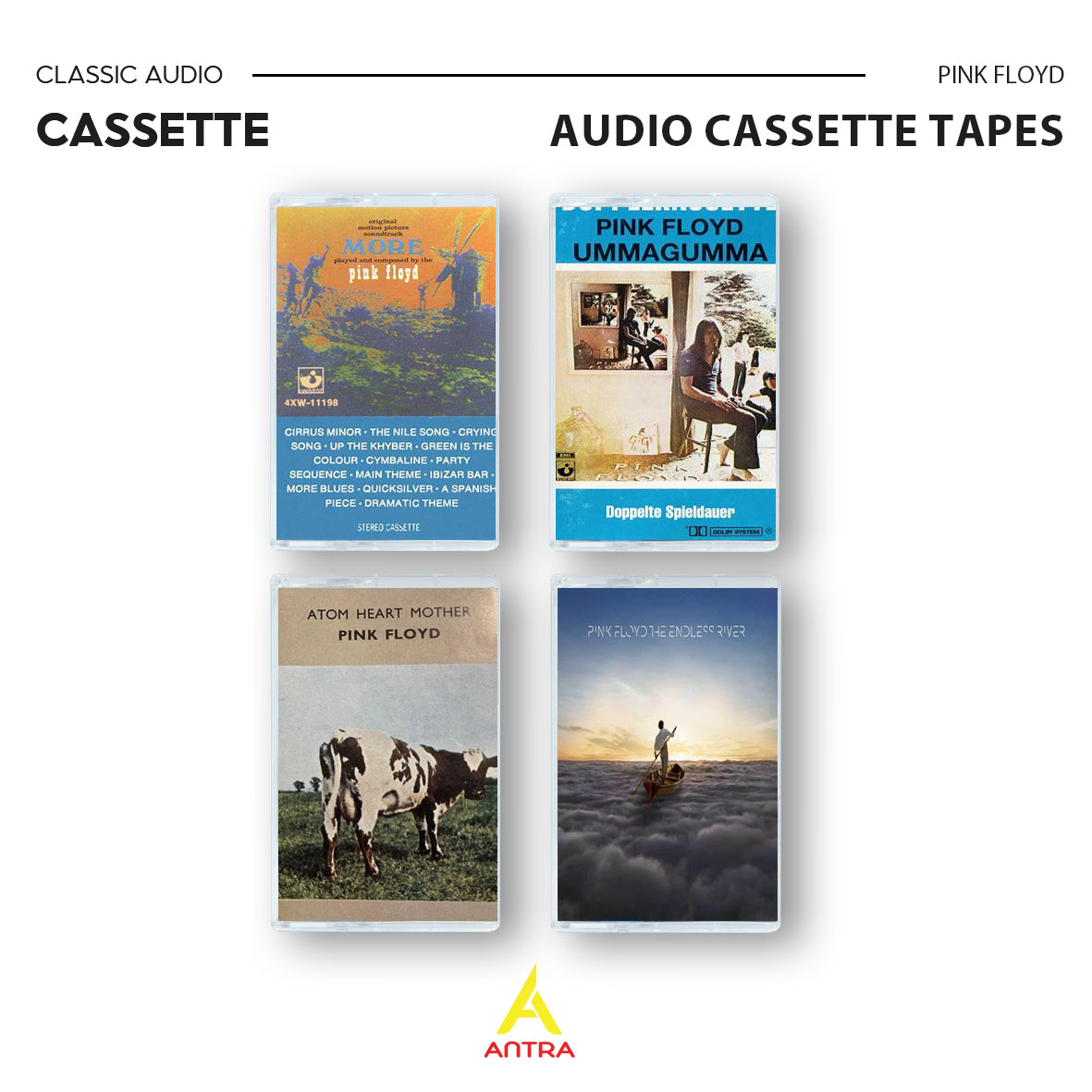The Ultimate Pink Floyd Cassette Tape Collection: Dark Side of the Moon, Wish You Were Here & More