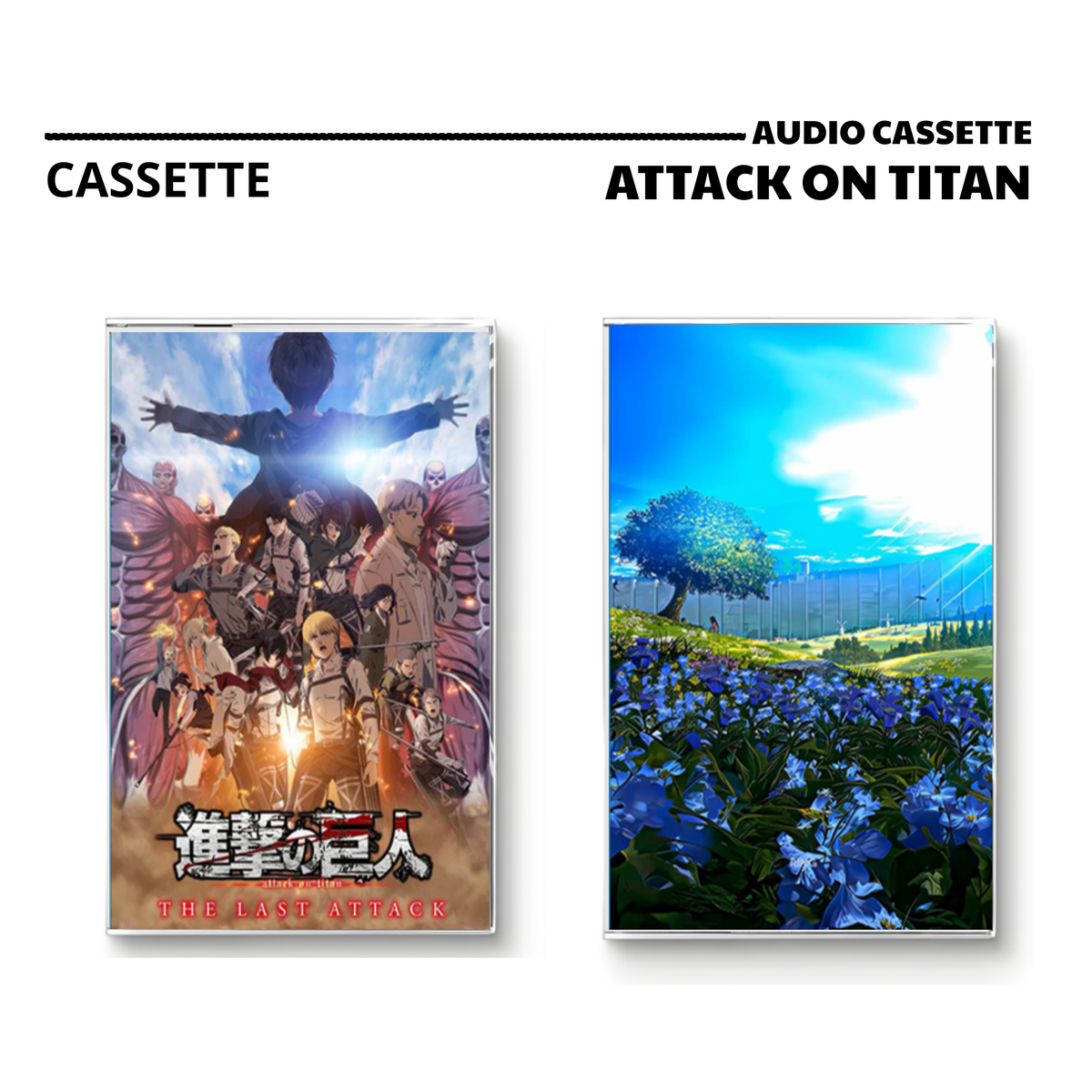 Attack on Titan Vintage Cassette Collection | Custom Anime Tape OST & Piano Cover