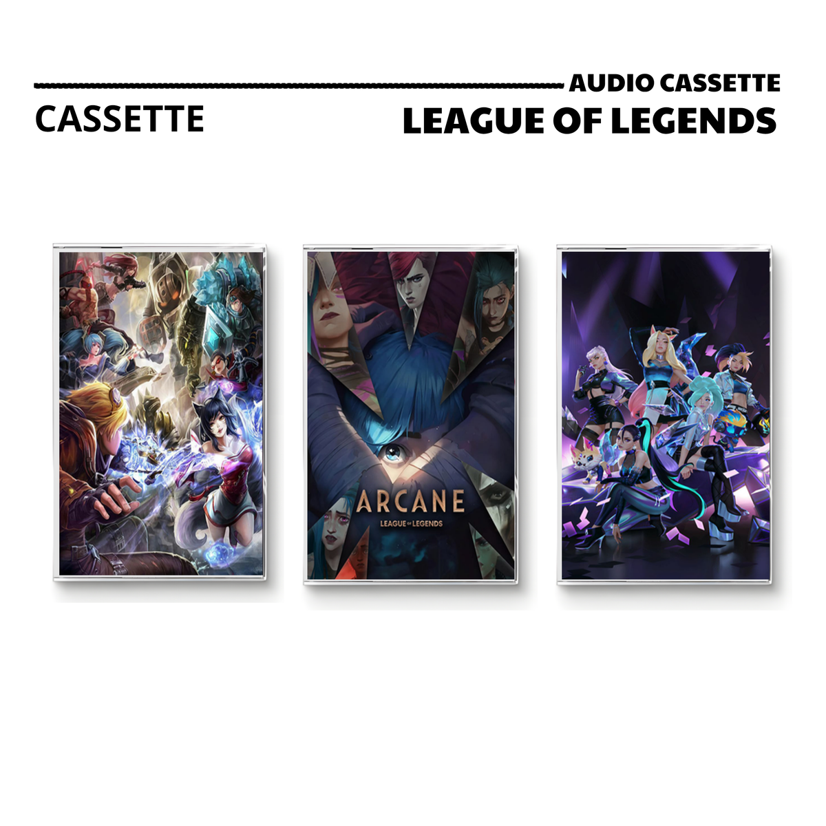 League of Legends Vintage Cassette Tape Collection