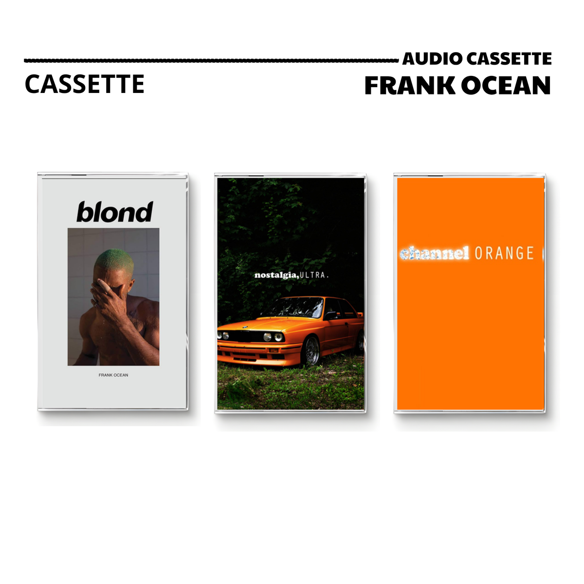 Frank Ocean Vintage Cassette | Blonde, Nostalgia Ultra & Channel Orange