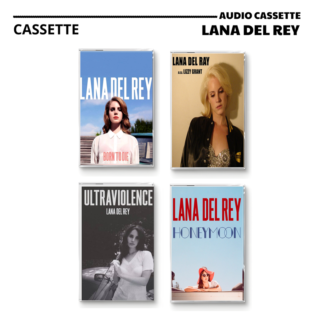 Lana Del Rey Vintage Cassette | Born to Die, Lana Del Ray A.K.A. Lizzy Grant, Ultraviolence & Honeymoon
