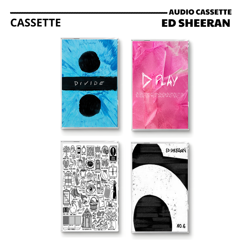 Ed Sheeran Vintage Cassette Collection | Divide, Play, Autumn Variations & No. 6 Collaborations
