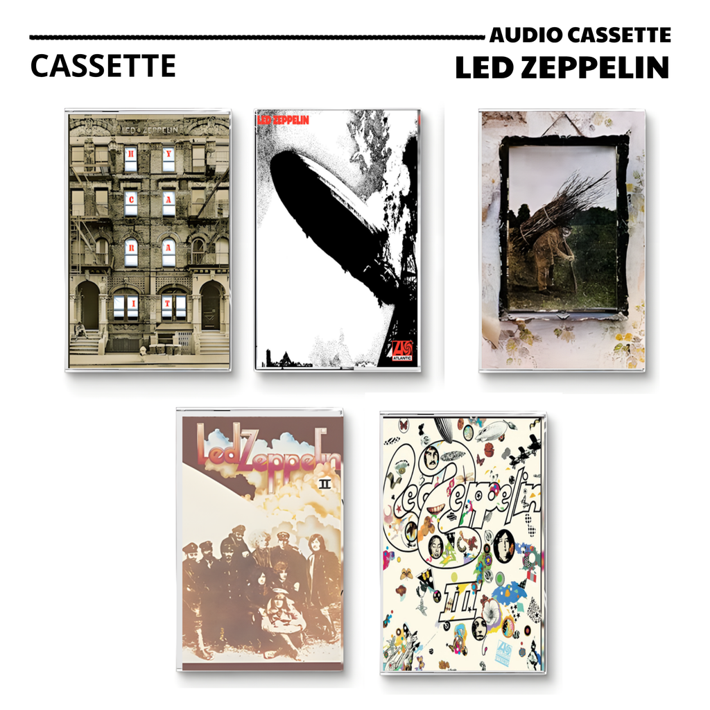 Led Zeppelin Vintage Cassette Tapes | Hard Rock & Heavy Blues Classic Set