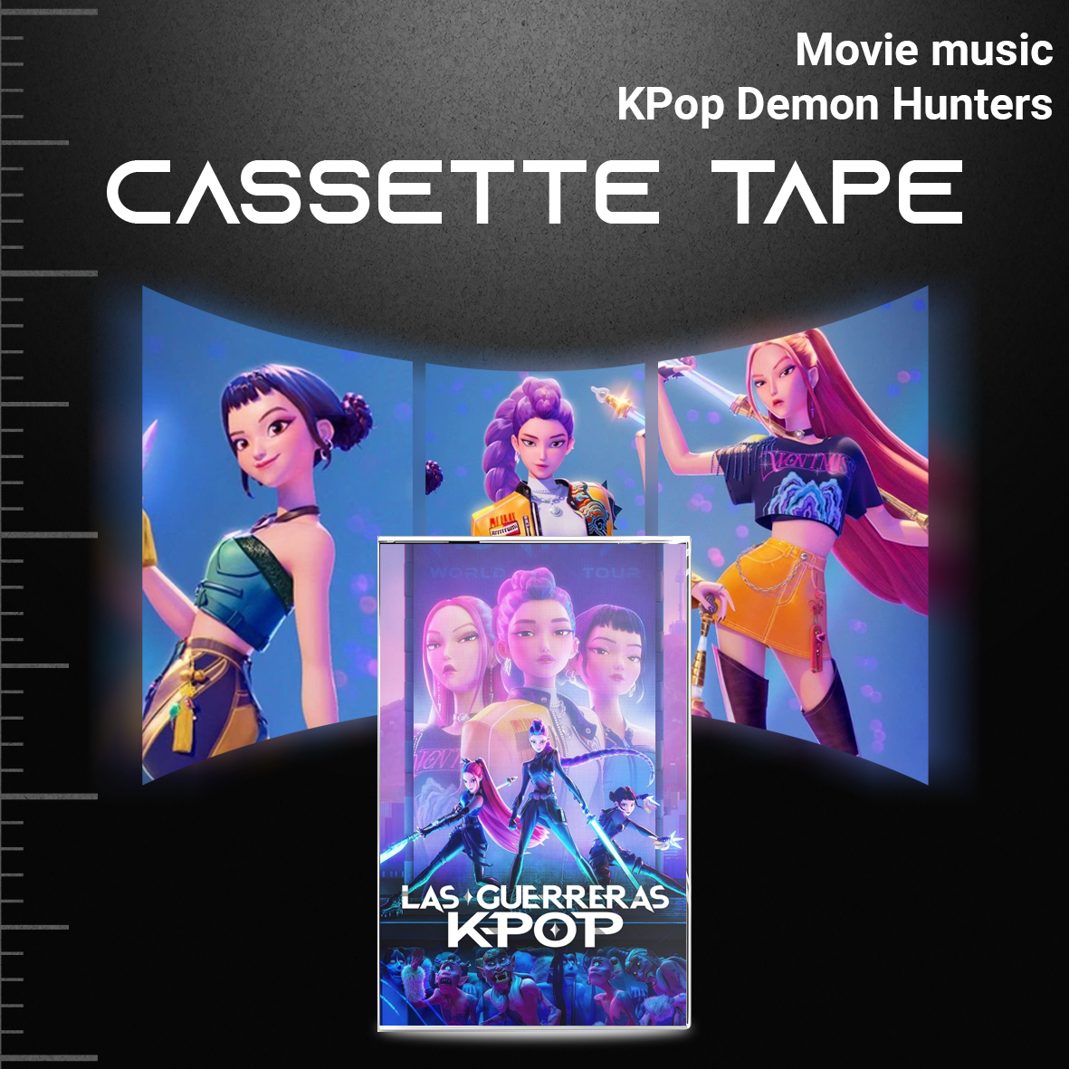 KPop Demon Hunters Soundtrack Cassette Tape