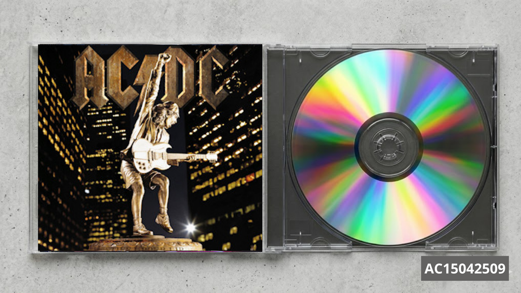 AC/DC – Stiff Upper Lip FanMade CD | Hard Rock Classic | Custom Collectible Disc | Vintage Style Music Gift