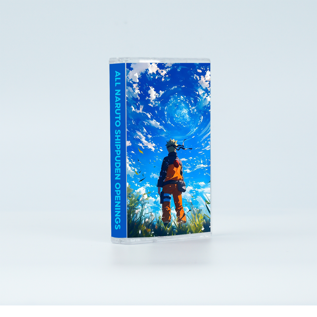 Naruto Shippuden Openings & Endings Vintage Cassette Collection | Custom Anime Tape