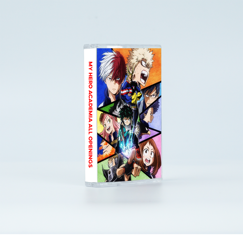 My Hero Academia Openings & Endings Vintage Cassette Collection | Custom Anime Tape