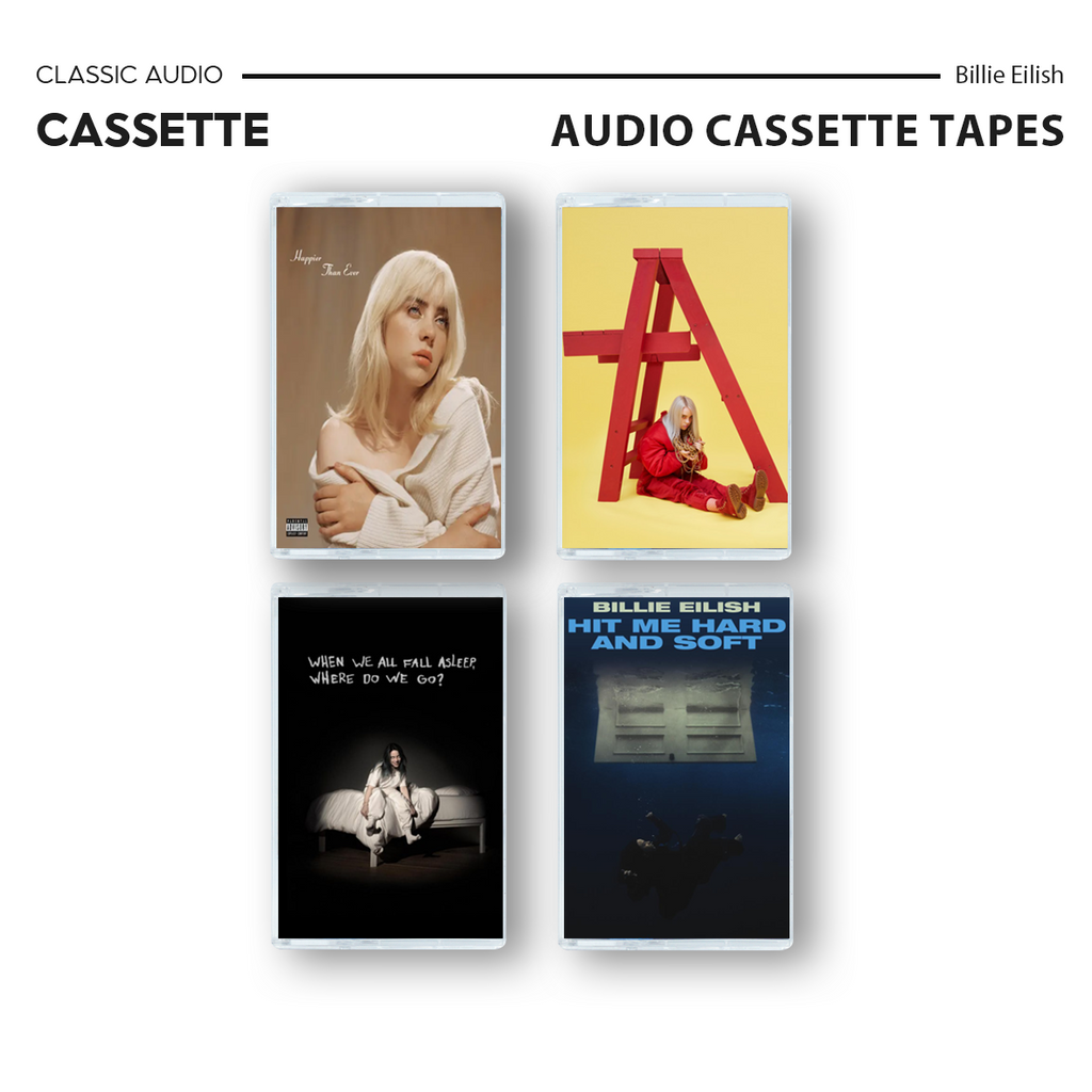 Billie Eilish Complete Cassette Collection – 4 Classic Albums
