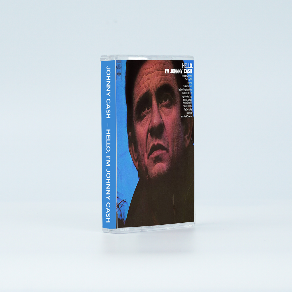 Johnny Cash Vintage Cassette | Hello, I'm Johnny Cash, All Aboard the Blue Train, American Recordings & American IV: The Man Comes Around
