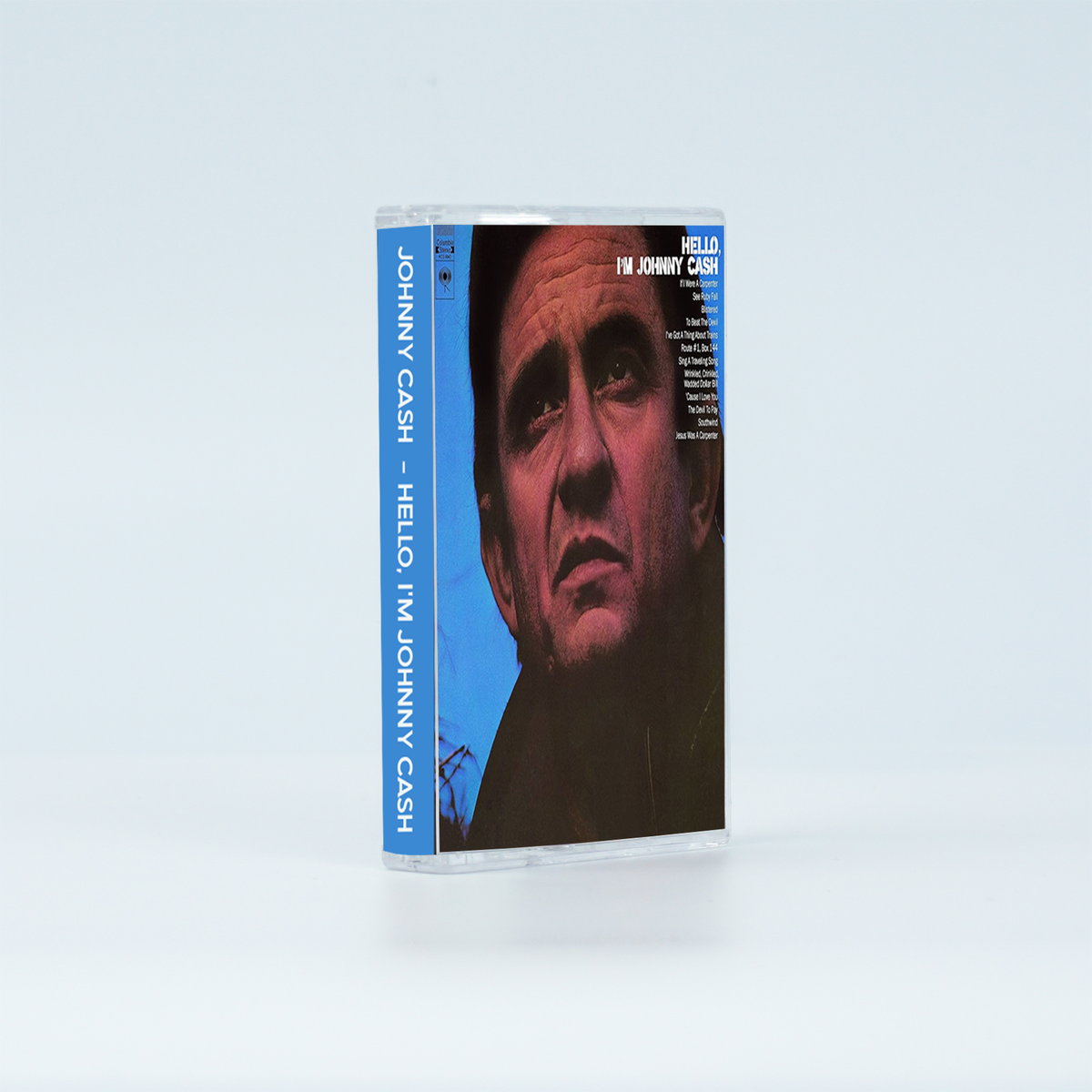Johnny Cash Vintage Cassette | Hello, I'm Johnny Cash, All Aboard the Blue Train, American Recordings & American IV: The Man Comes Around