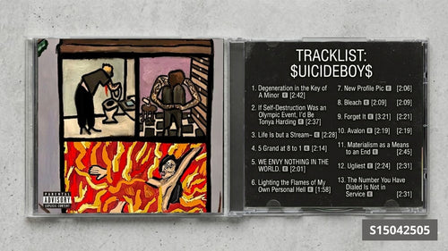 $uicideboy$ – Long Term Effects of Suffering CD FanMade  | Underground Rap Collector’s Edition | Custom CD Album