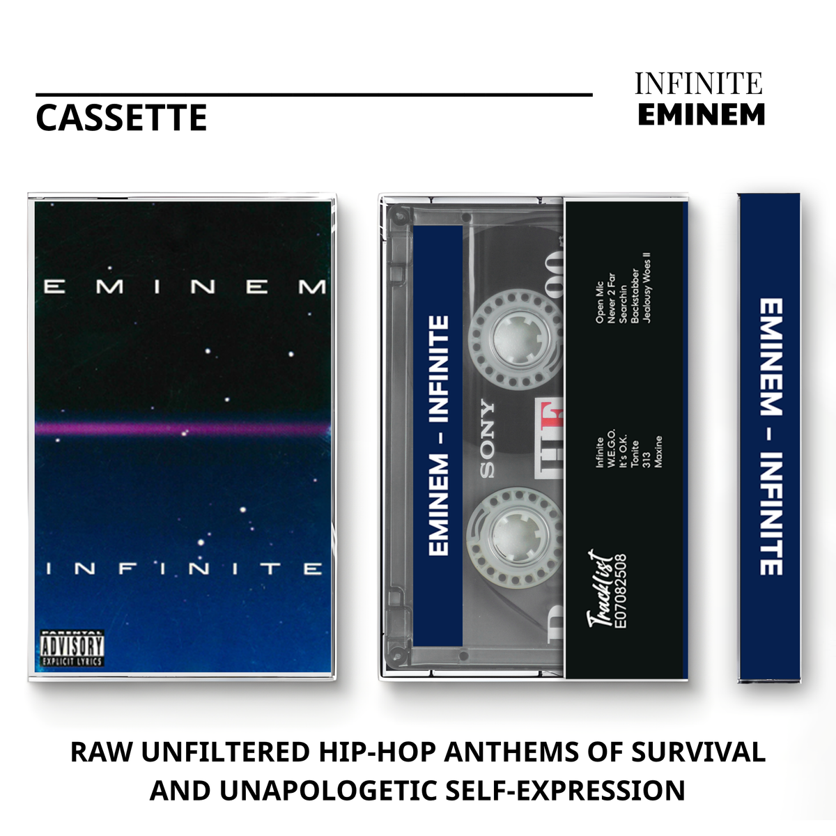 Eminem Vintage Cassette | The Shady Project, Relapse, Kamikaze & Infinite