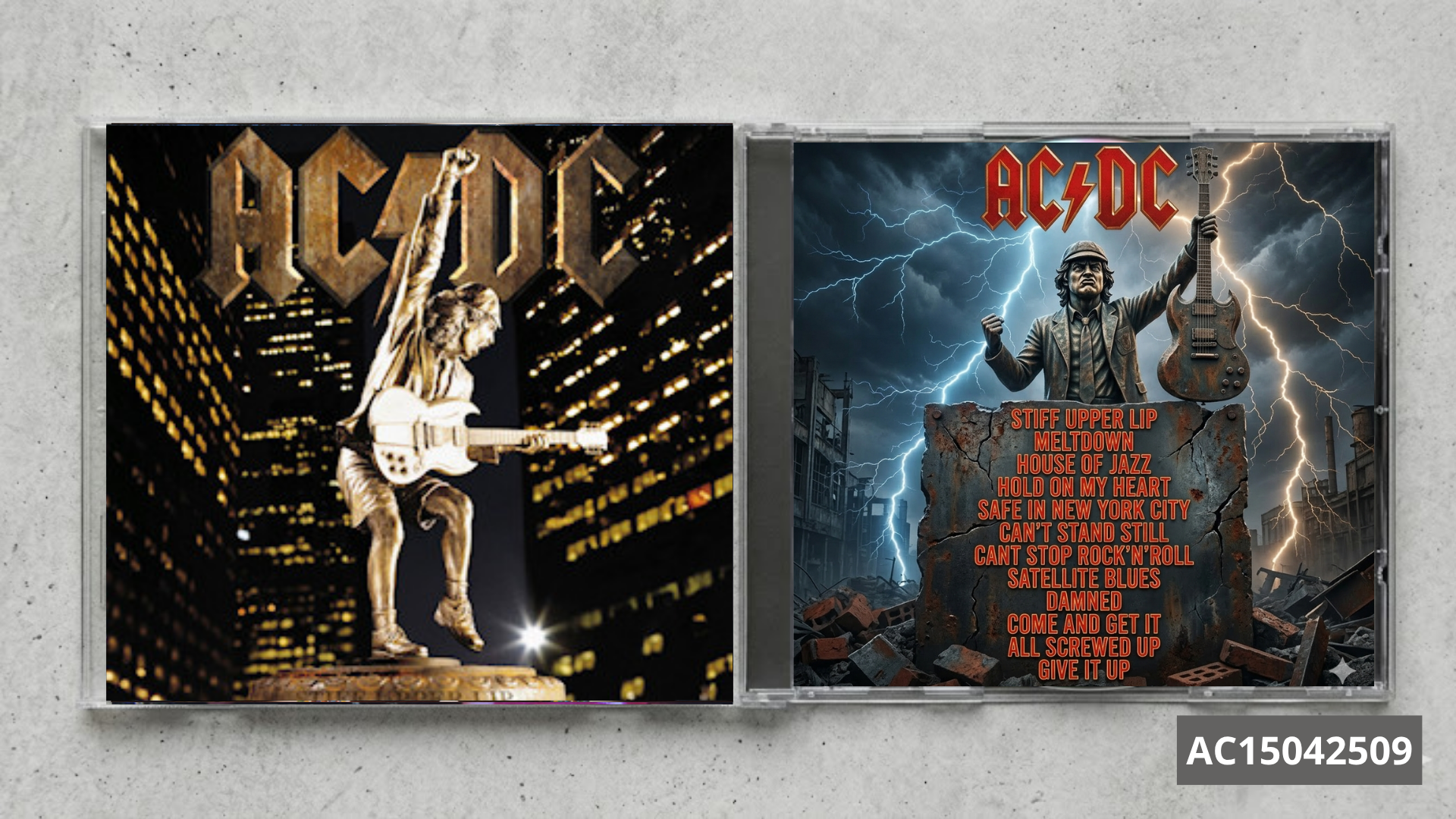 AC/DC – Stiff Upper Lip FanMade CD | Hard Rock Classic | Custom Collectible Disc | Vintage Style Music Gift
