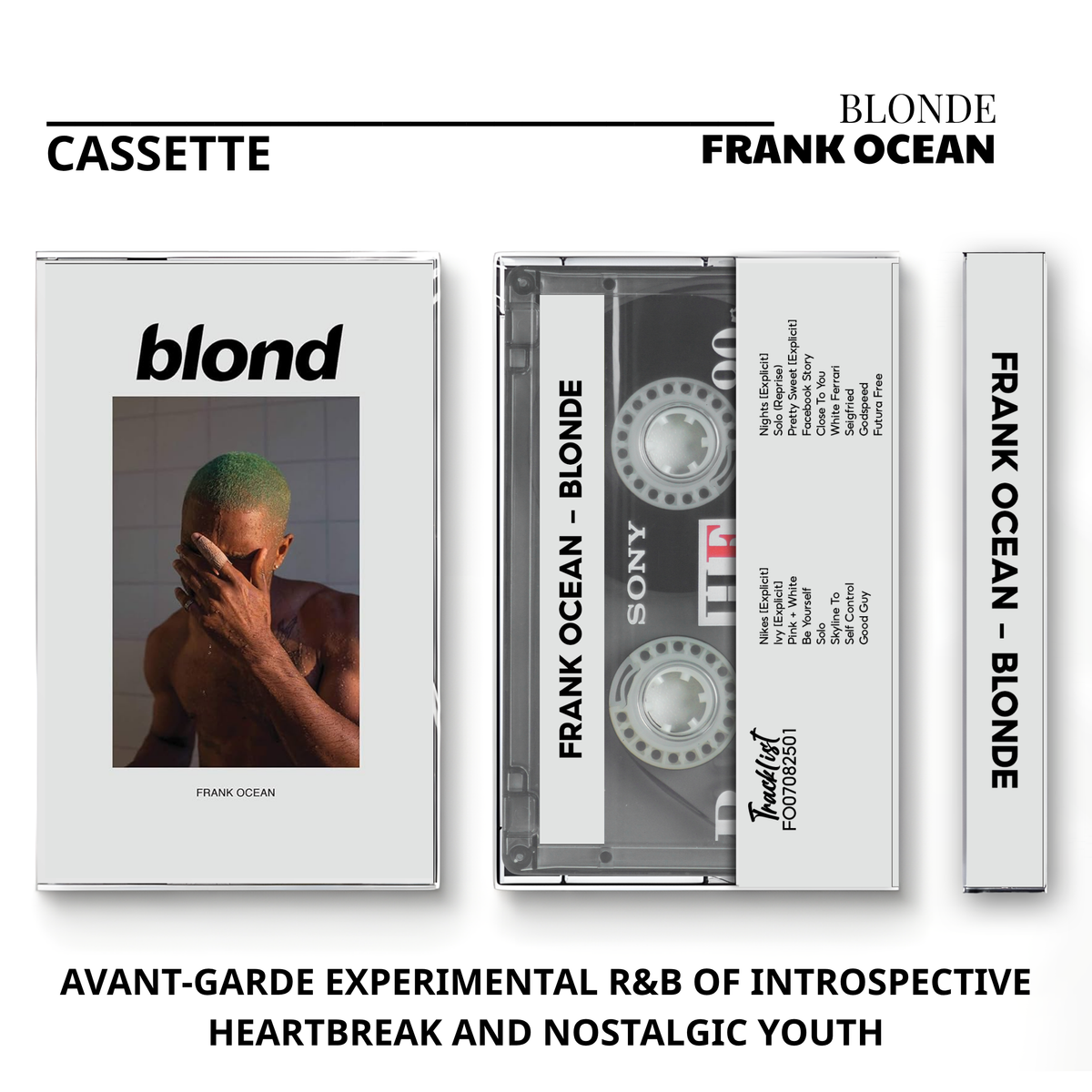Frank Ocean Vintage Cassette | Blonde, Nostalgia Ultra & Channel Orange