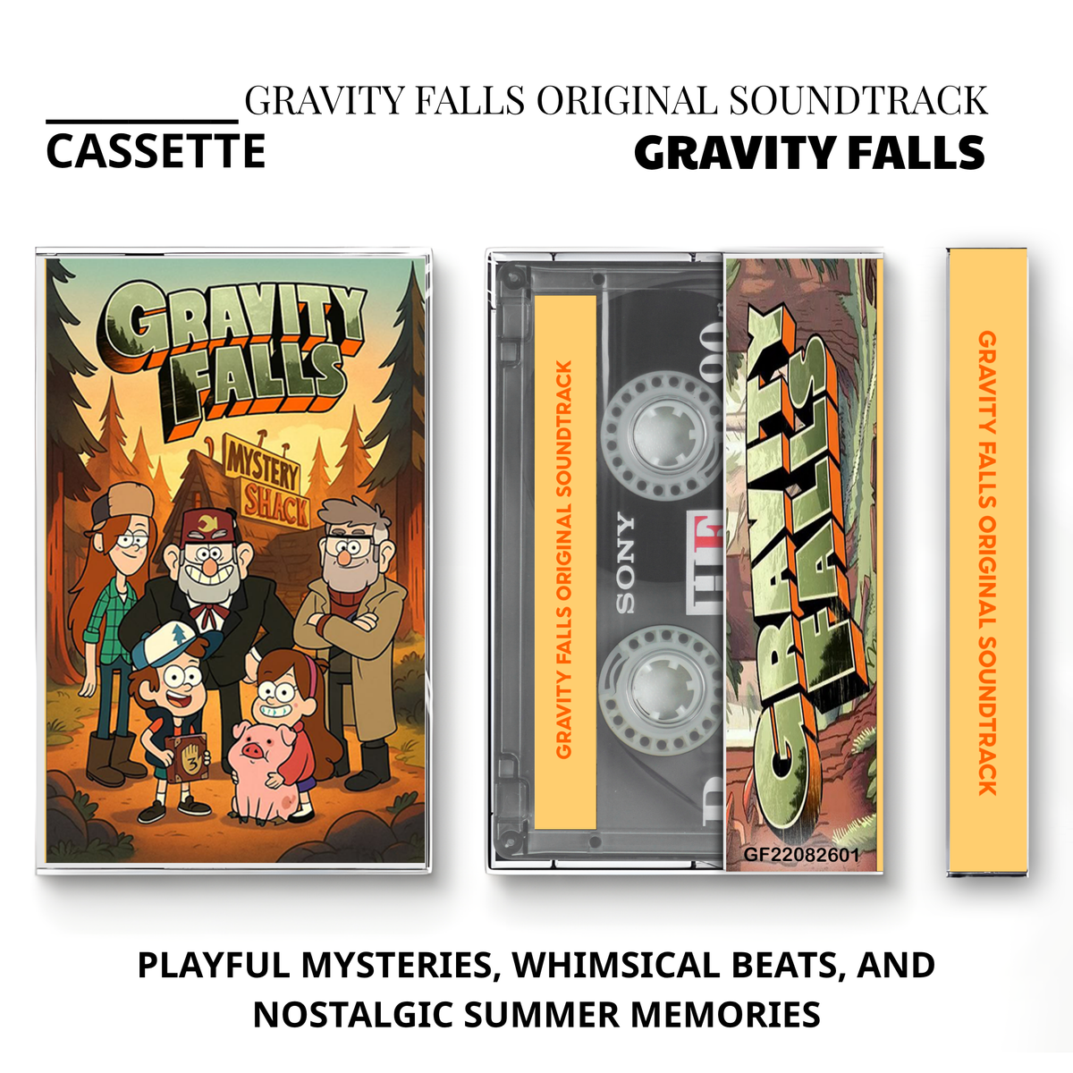 Gravity Falls Original Soundtrack Vintage Cassette | Custom Tape