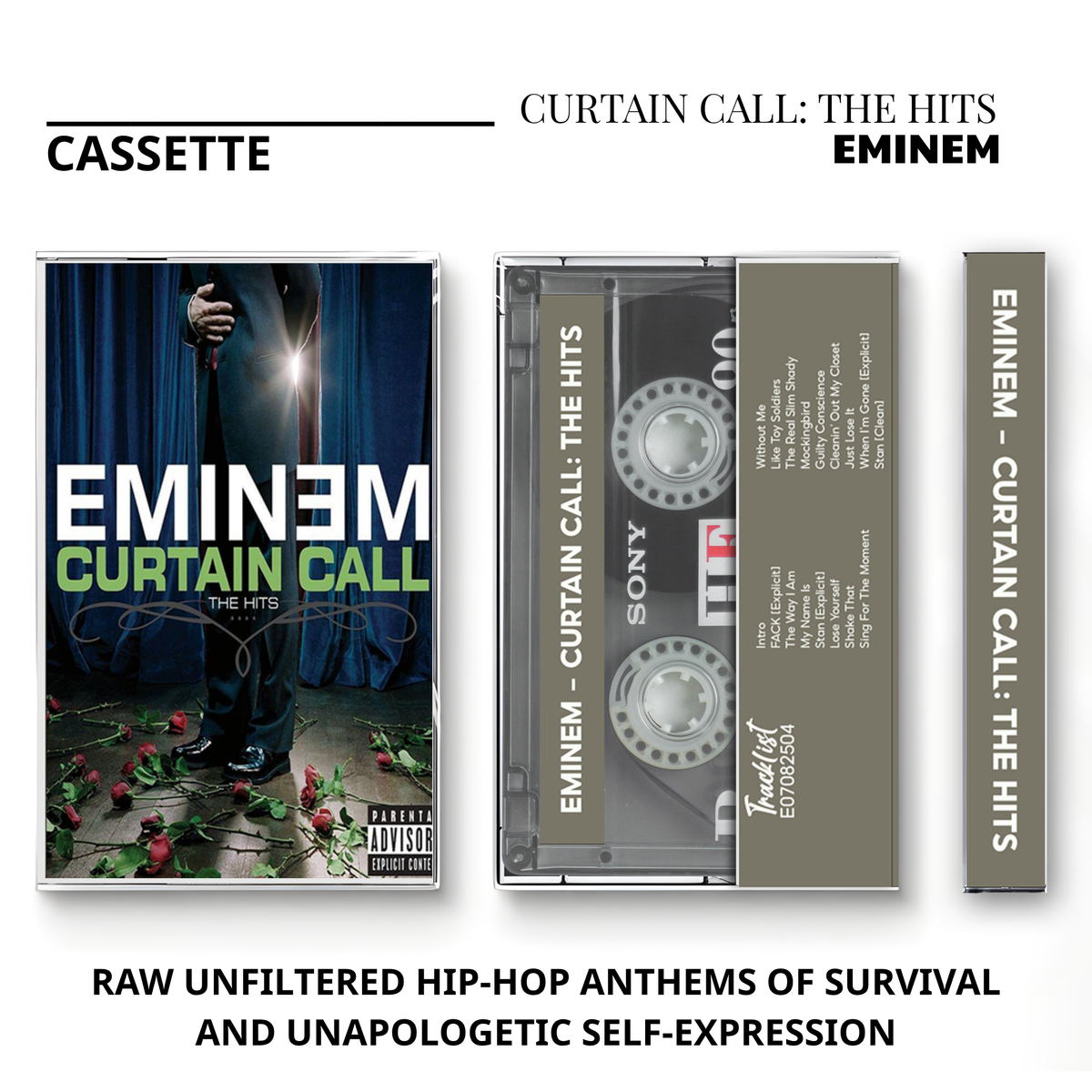 Eminem Vintage Cassette | The Eminem Show, Encore, The Slim Shady LP & Curtain Call