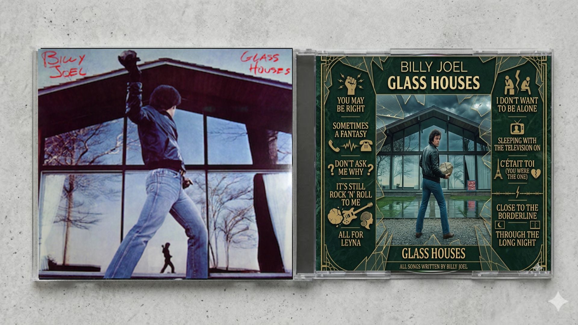 Billy Joel – Glass Houses FanMade CD Edition | Rock Pop Collector’s Edition | Exclusive Custom CD Release