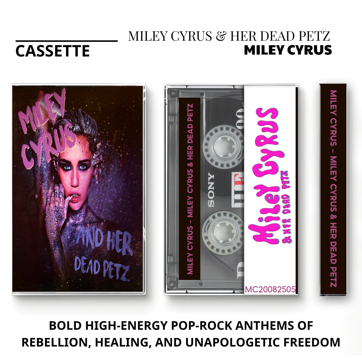 Miley Cyrus Vintage Cassette | Dead Petz, Younger Now, Plastic Hearts & Endless Summer Vacation
