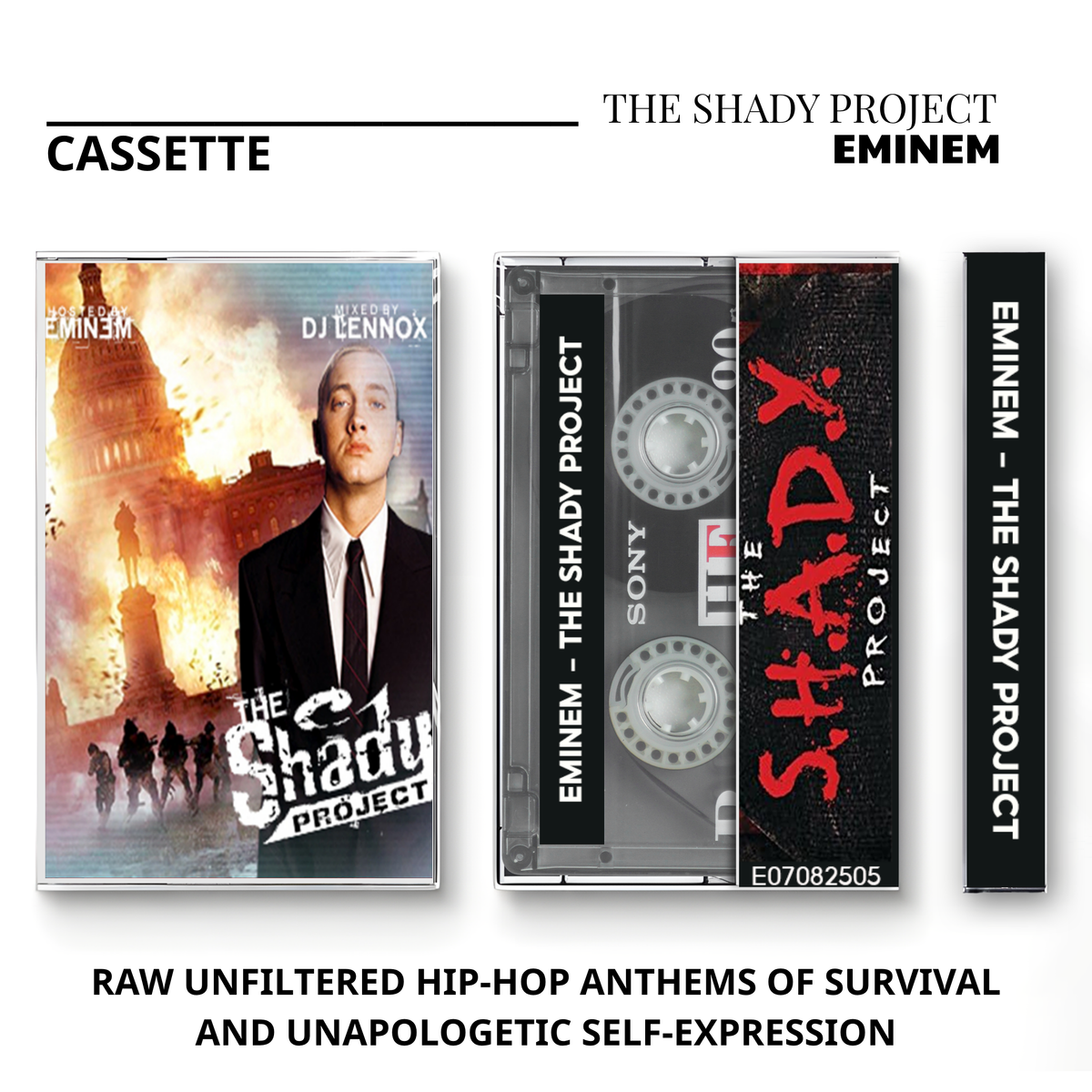 Eminem Vintage Cassette | The Shady Project, Relapse, Kamikaze & Infinite