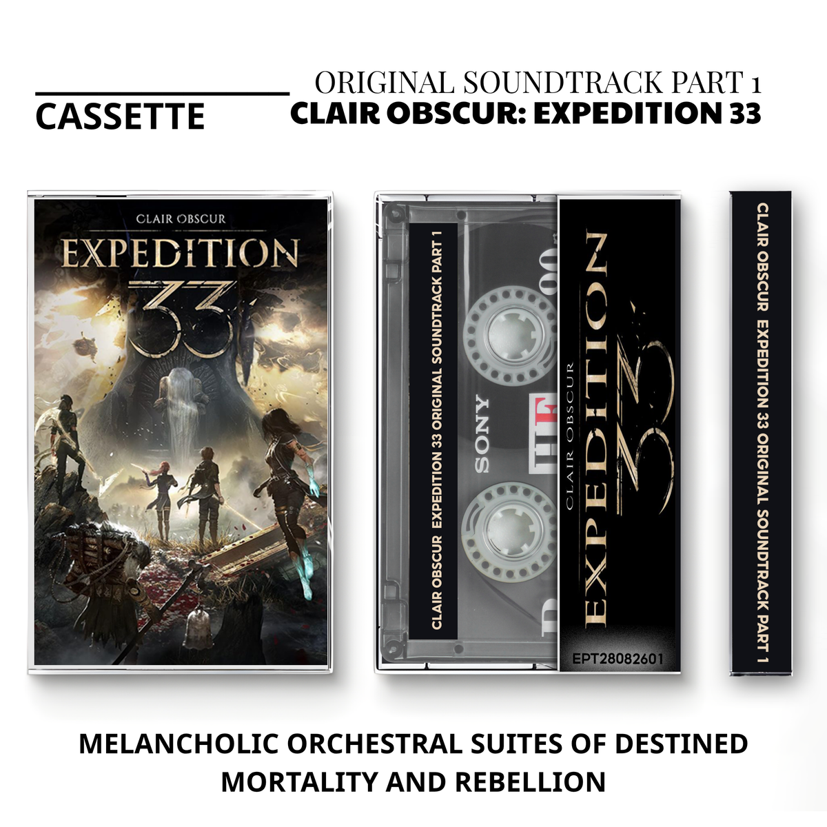 Clair Obscur: Expedition 33 Complete Soundtrack Vintage Cassette | Custom Game Tape