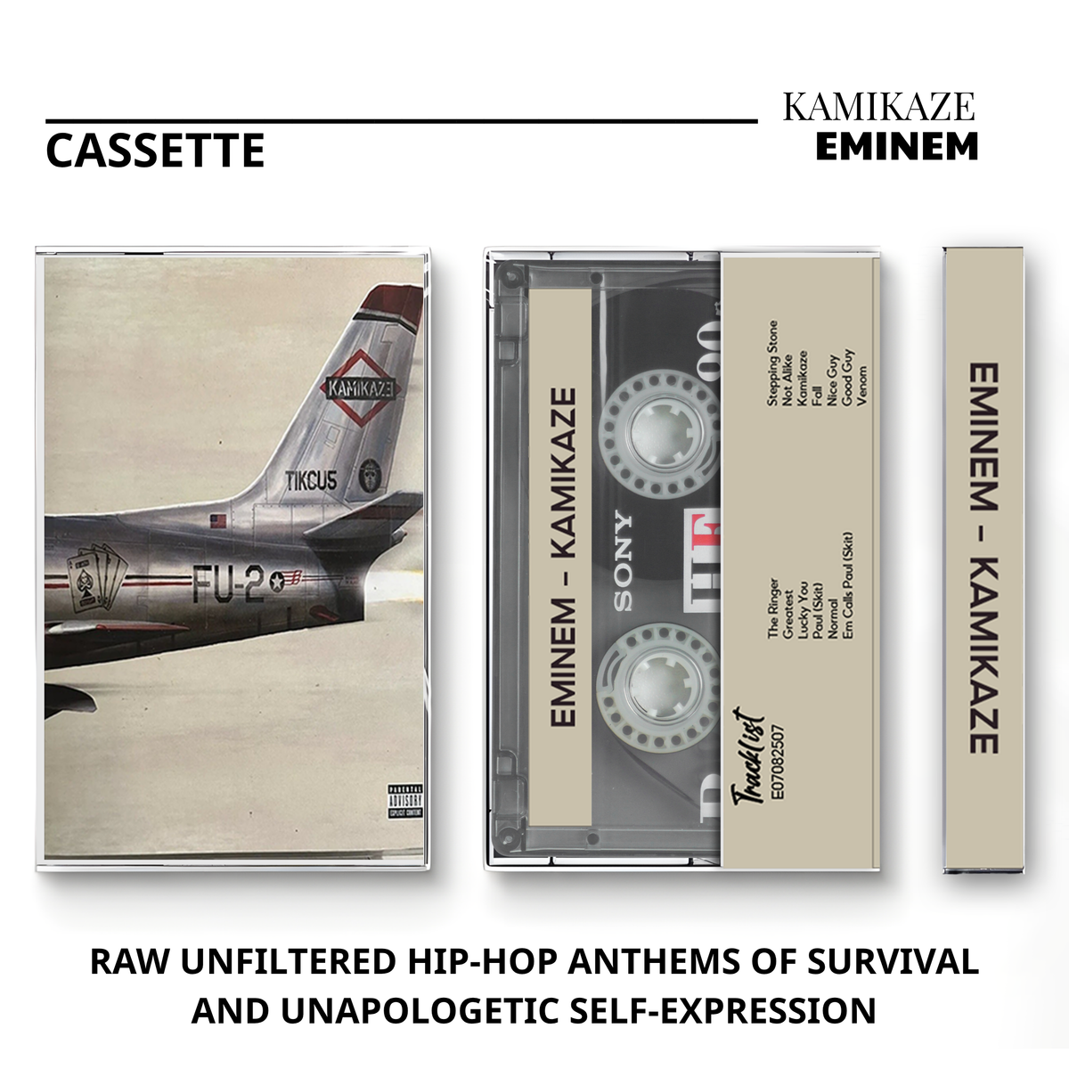 Eminem Vintage Cassette | The Shady Project, Relapse, Kamikaze & Infinite