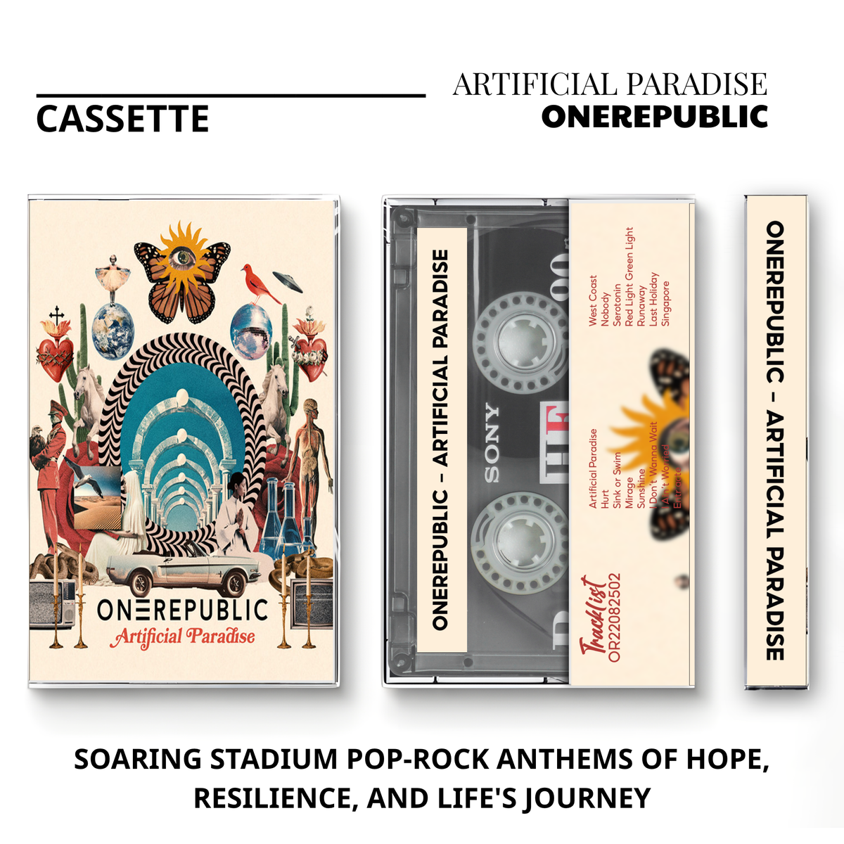 One Republic Vintage Cassette | Native, Artificial Paradise, Dreaming Out Loud, Waking Up, Human & Oh My My