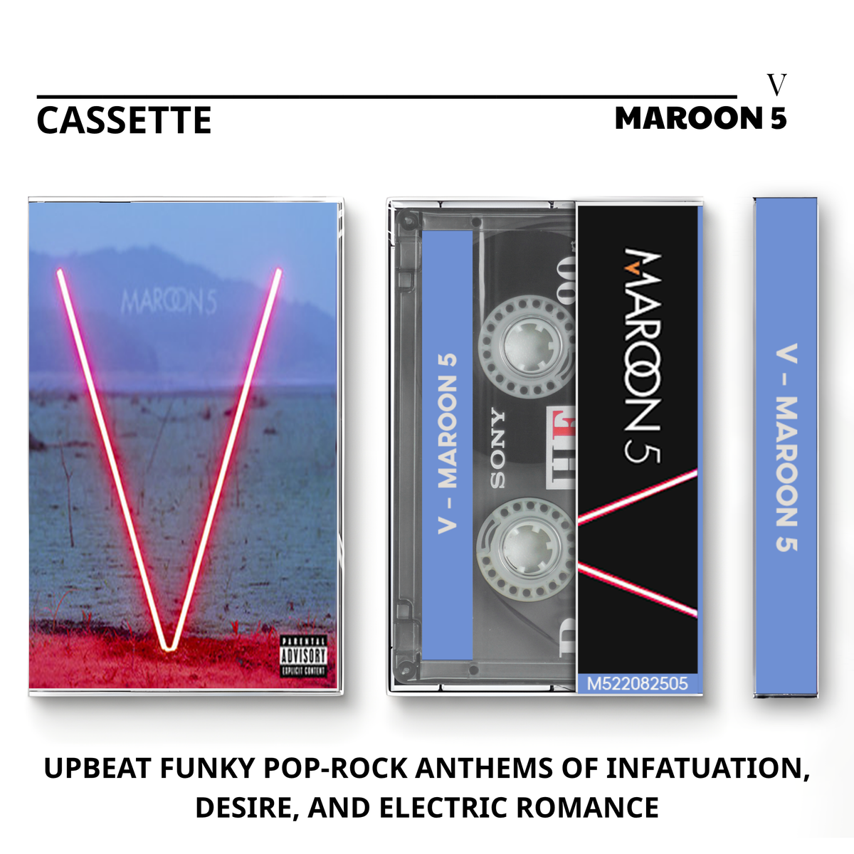 Maroon 5 Vintage Cassette | V, Red Pill Blues, Jordi & Love Is Like