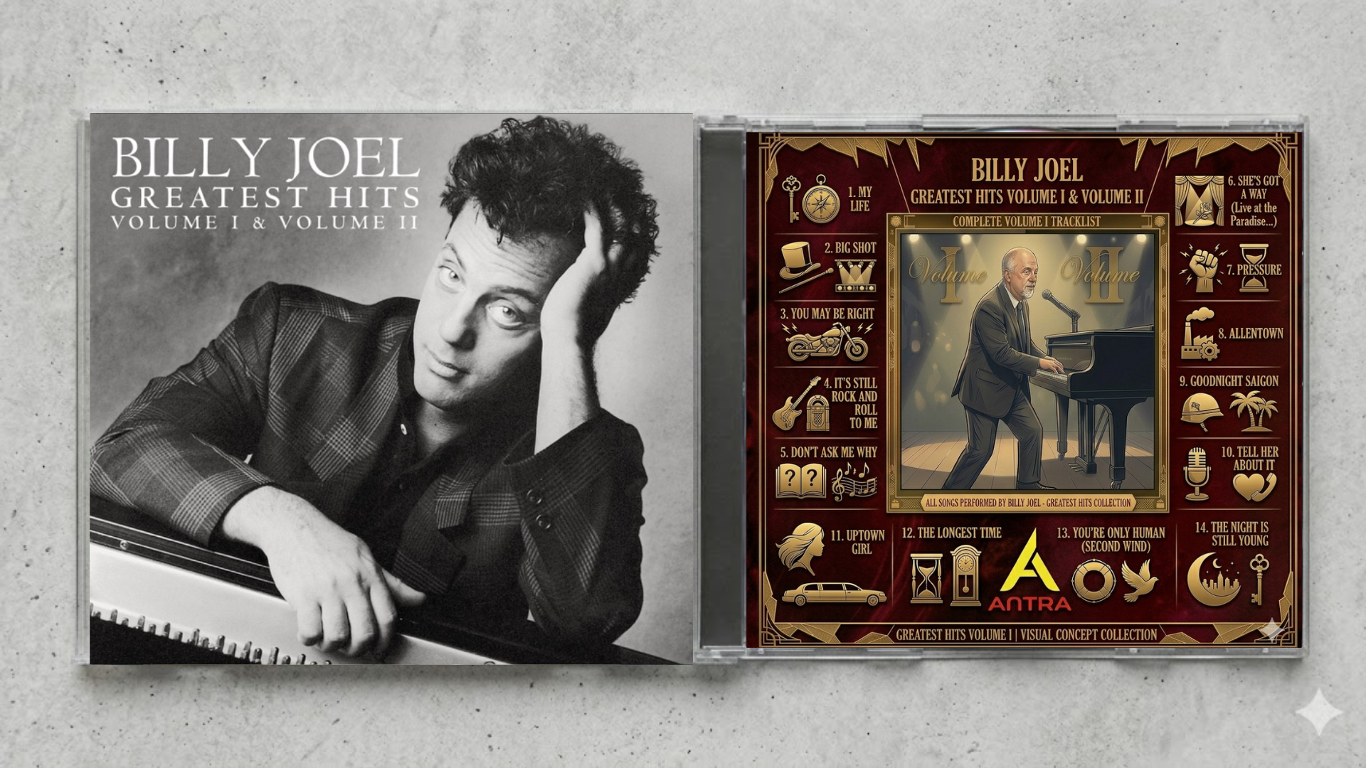 Billy Joel – Greatest Hits Volume I & Volume II | Fan-Made CD Edition | Ultimate Classic Hits Collection