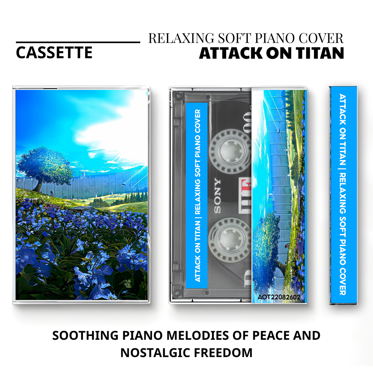 Attack on Titan Vintage Cassette Collection | Custom Anime Tape OST & Piano Cover