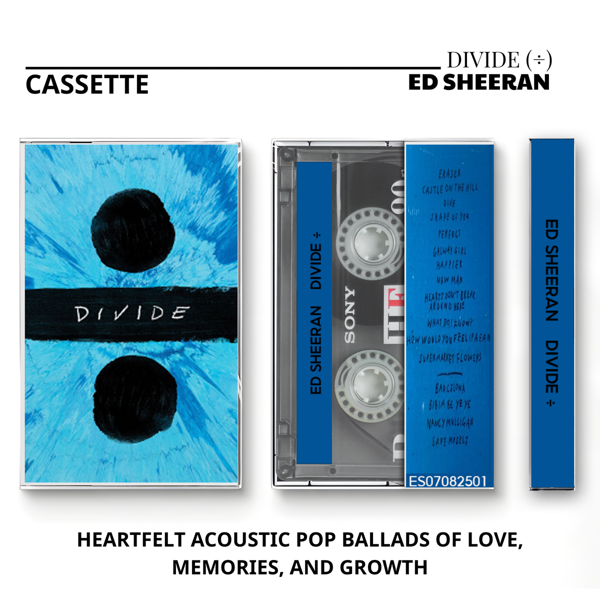 Ed Sheeran Vintage Cassette Collection | Divide, Play, Autumn Variations & No. 6 Collaborations