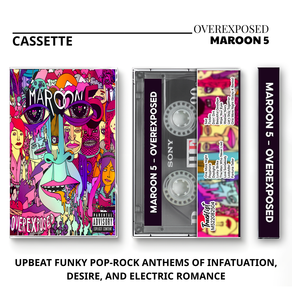 Maroon 5 Vintage Cassette | Songs About Jane, It Won't Be Soon Before Long, Hands All Over & Overexposed