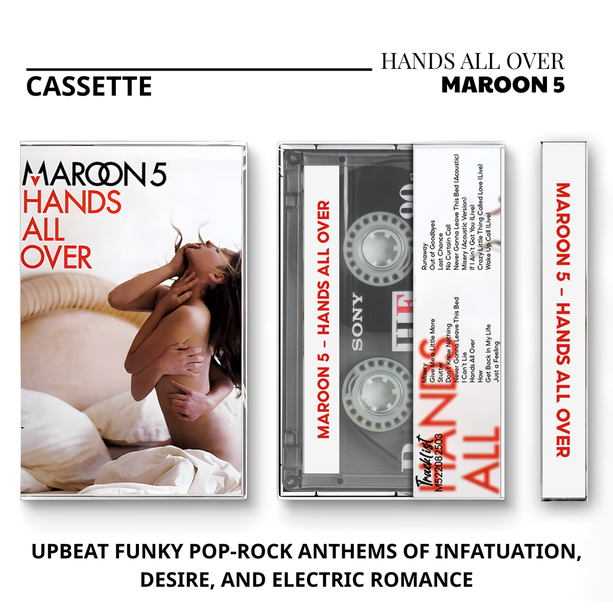 Maroon 5 Vintage Cassette | Songs About Jane, It Won't Be Soon Before Long, Hands All Over & Overexposed