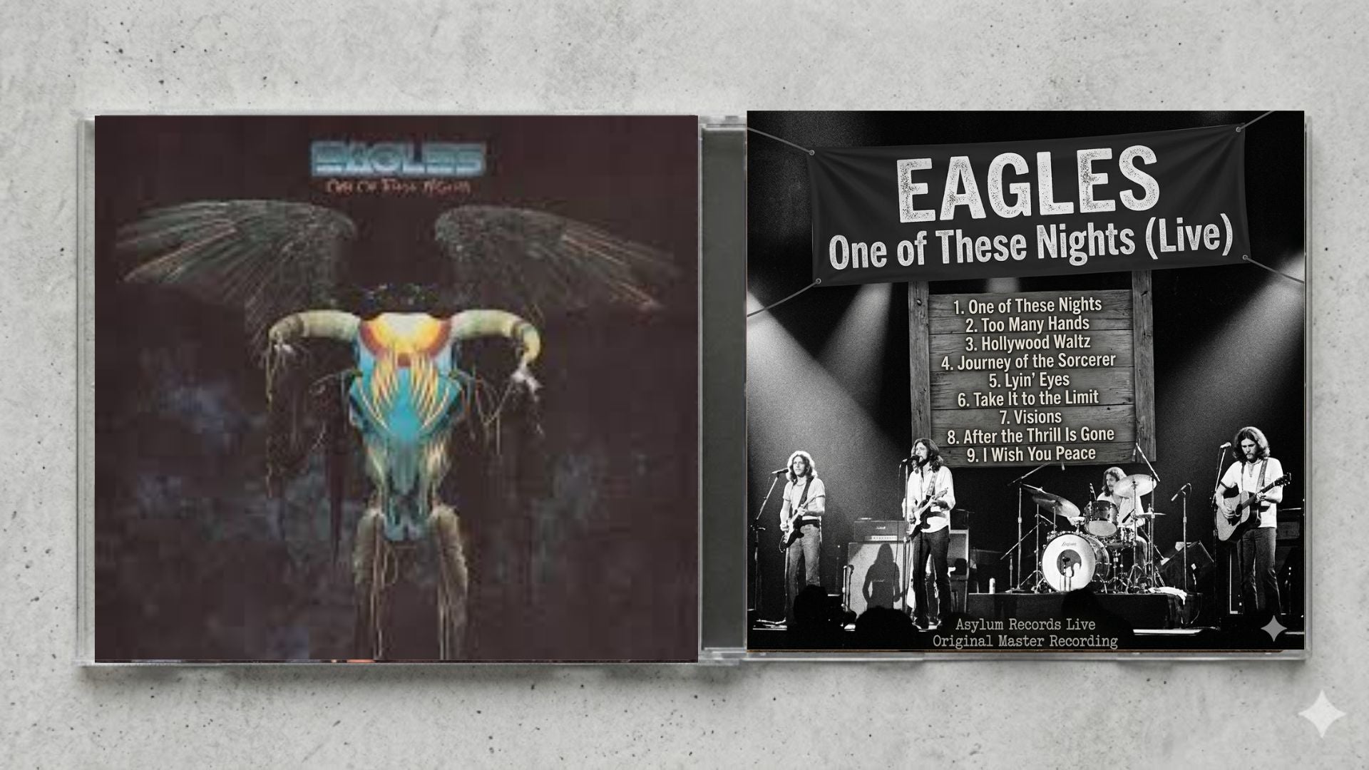 Eagles – One of These Nights (Live) Fan-Made CD Edition | Live Classic Rock Collector’s CD | Custom Concert Release