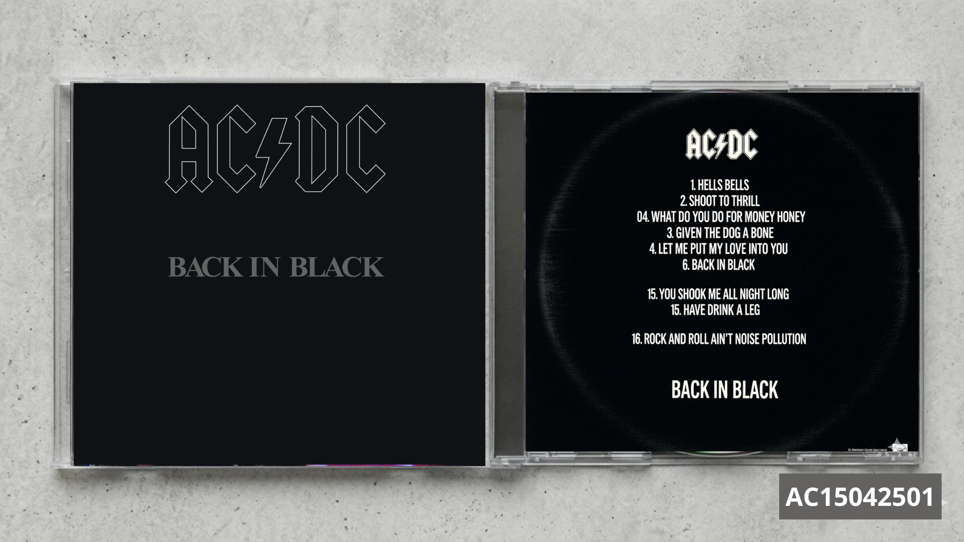 AC/DC – Back in Black | FanMade CD Edition | Classic Rock Collectible