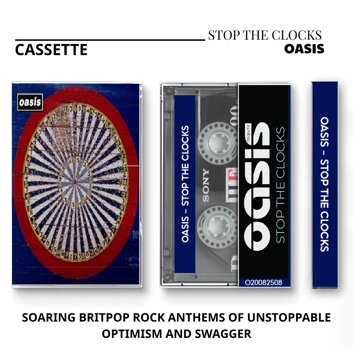 Oasis Vintage Cassette | Heathen Chemistry, Don't Believe the Truth, Dig Out Your Soul & Stop the Clocks