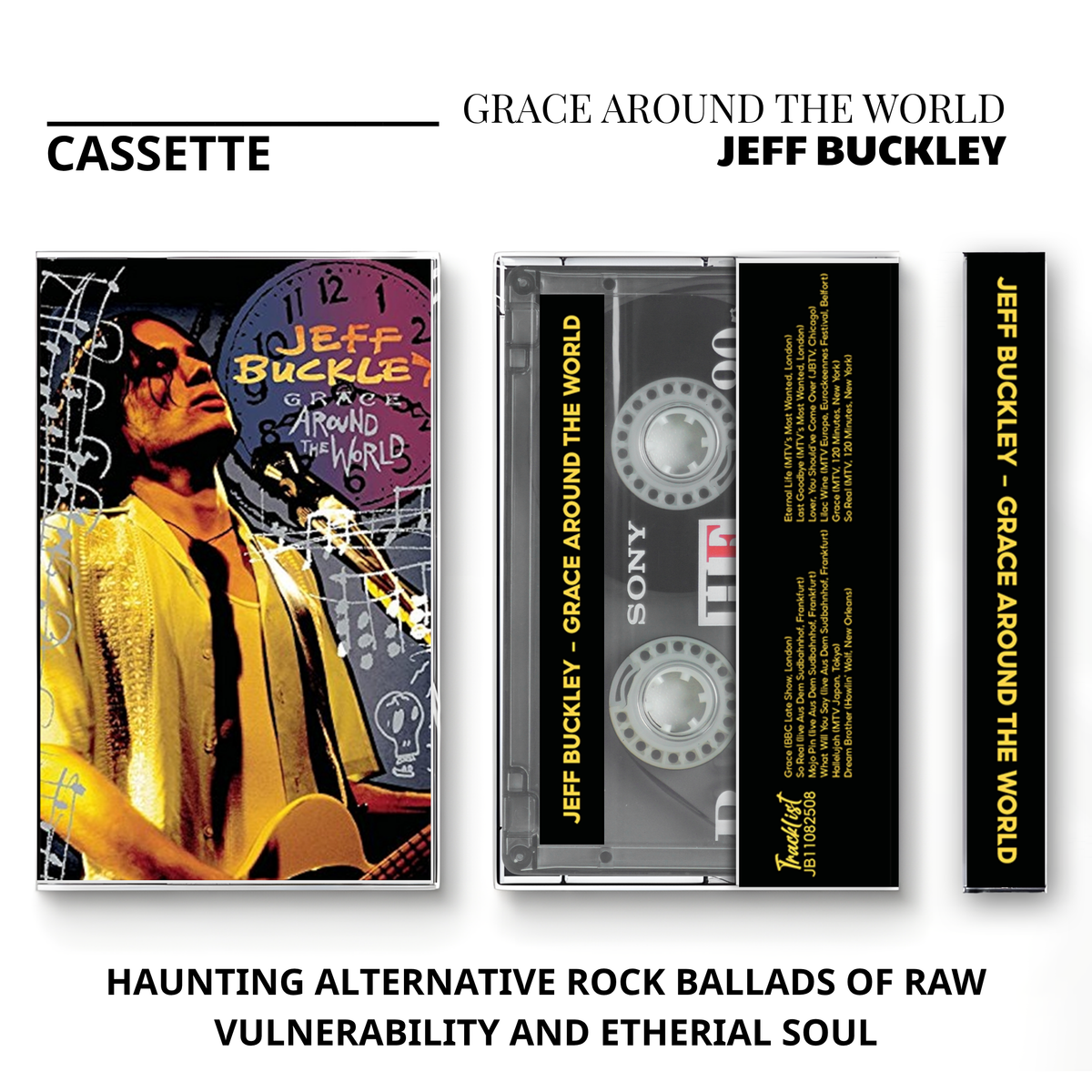 Jeff Buckley Vintage Cassette | Live On Air Vol. 1, Sketches for My Sweetheart, The Collection & Grace Around the World