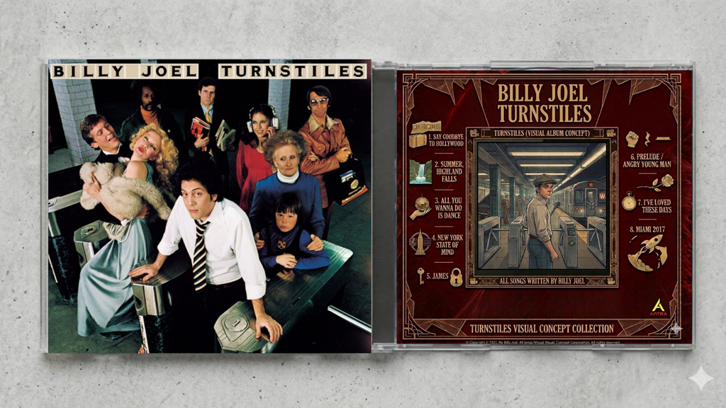 Billy Joel – Turnstiles | Fan-Made CD Edition | Classic Rock & New York-Inspired Album