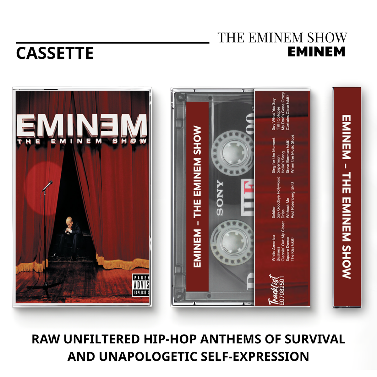 Eminem Vintage Cassette | The Eminem Show, Encore, The Slim Shady LP & Curtain Call