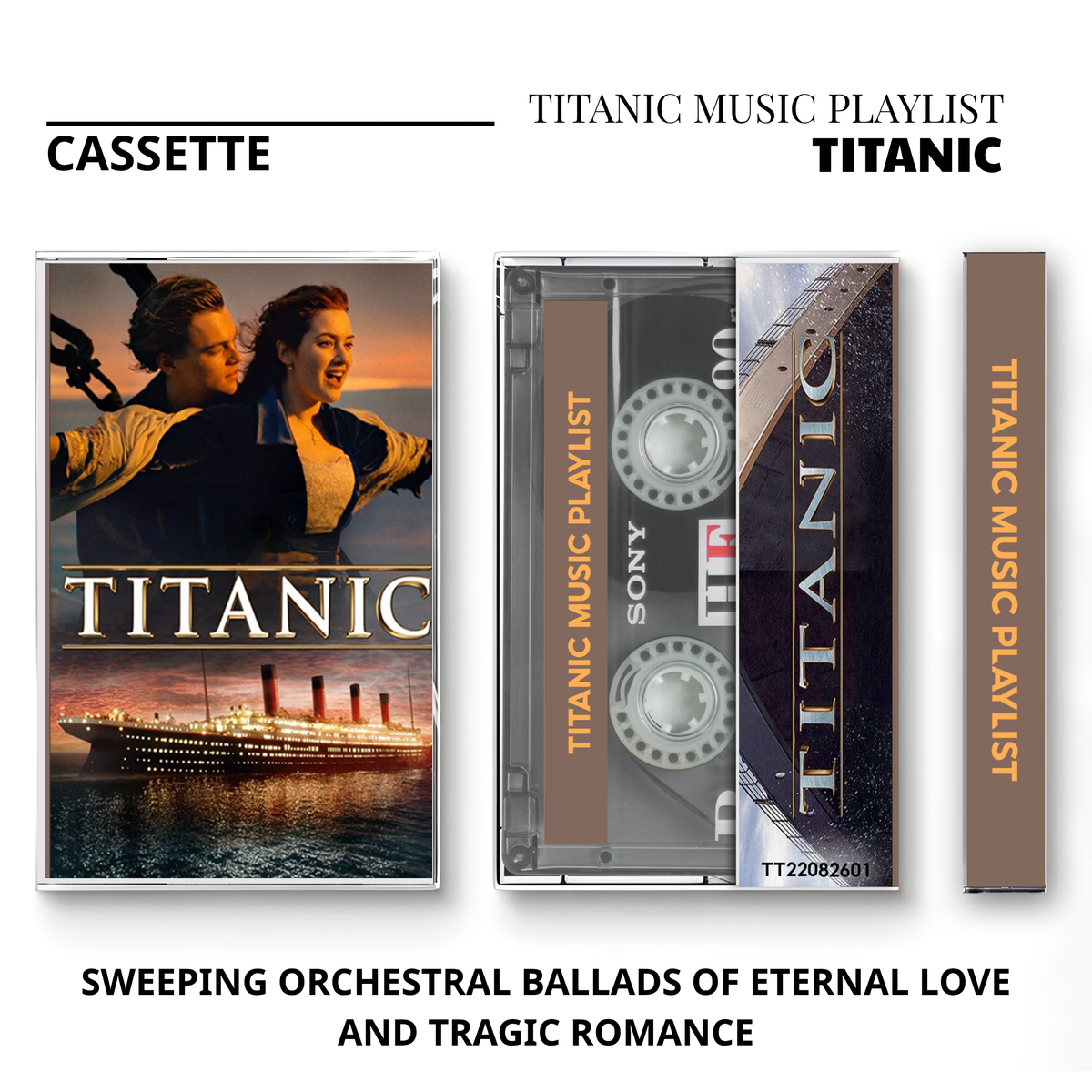 Titanic Original Soundtrack Vintage Cassette | Custom Tape