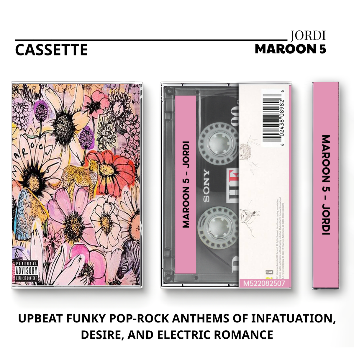 Maroon 5 Vintage Cassette | V, Red Pill Blues, Jordi & Love Is Like