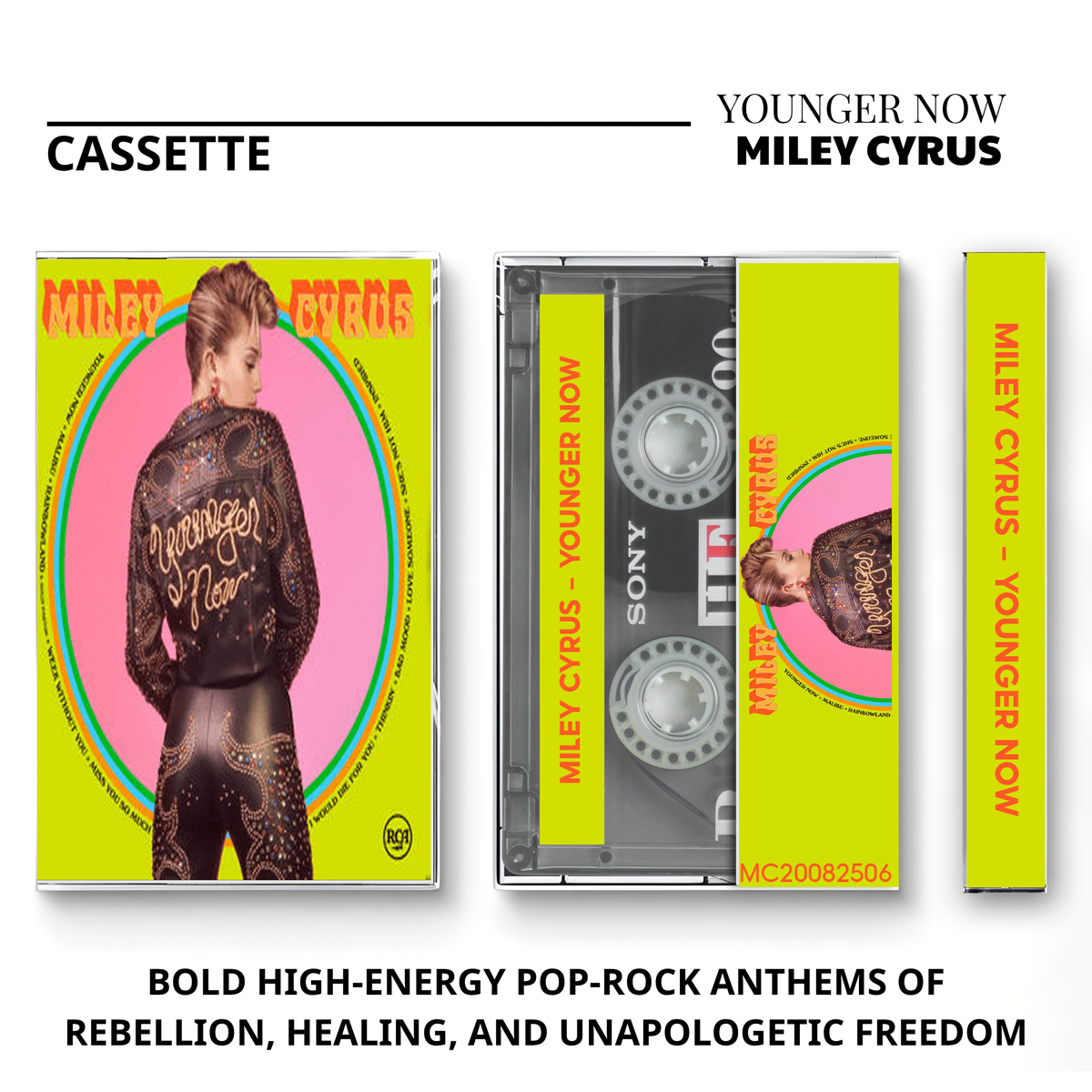 Miley Cyrus Vintage Cassette | Dead Petz, Younger Now, Plastic Hearts & Endless Summer Vacation