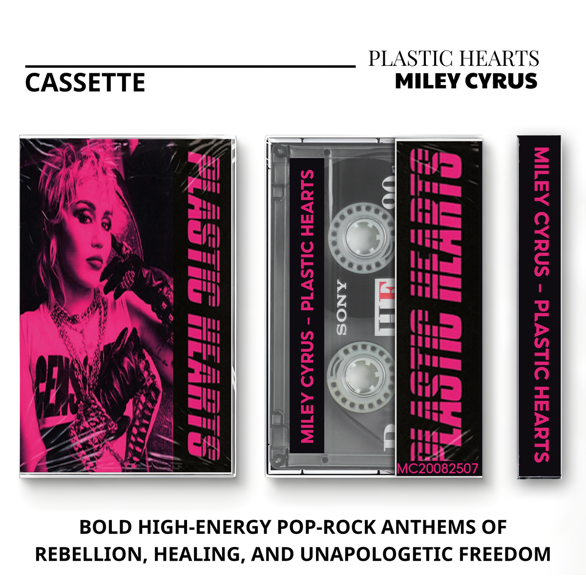 Miley Cyrus Vintage Cassette | Dead Petz, Younger Now, Plastic Hearts & Endless Summer Vacation
