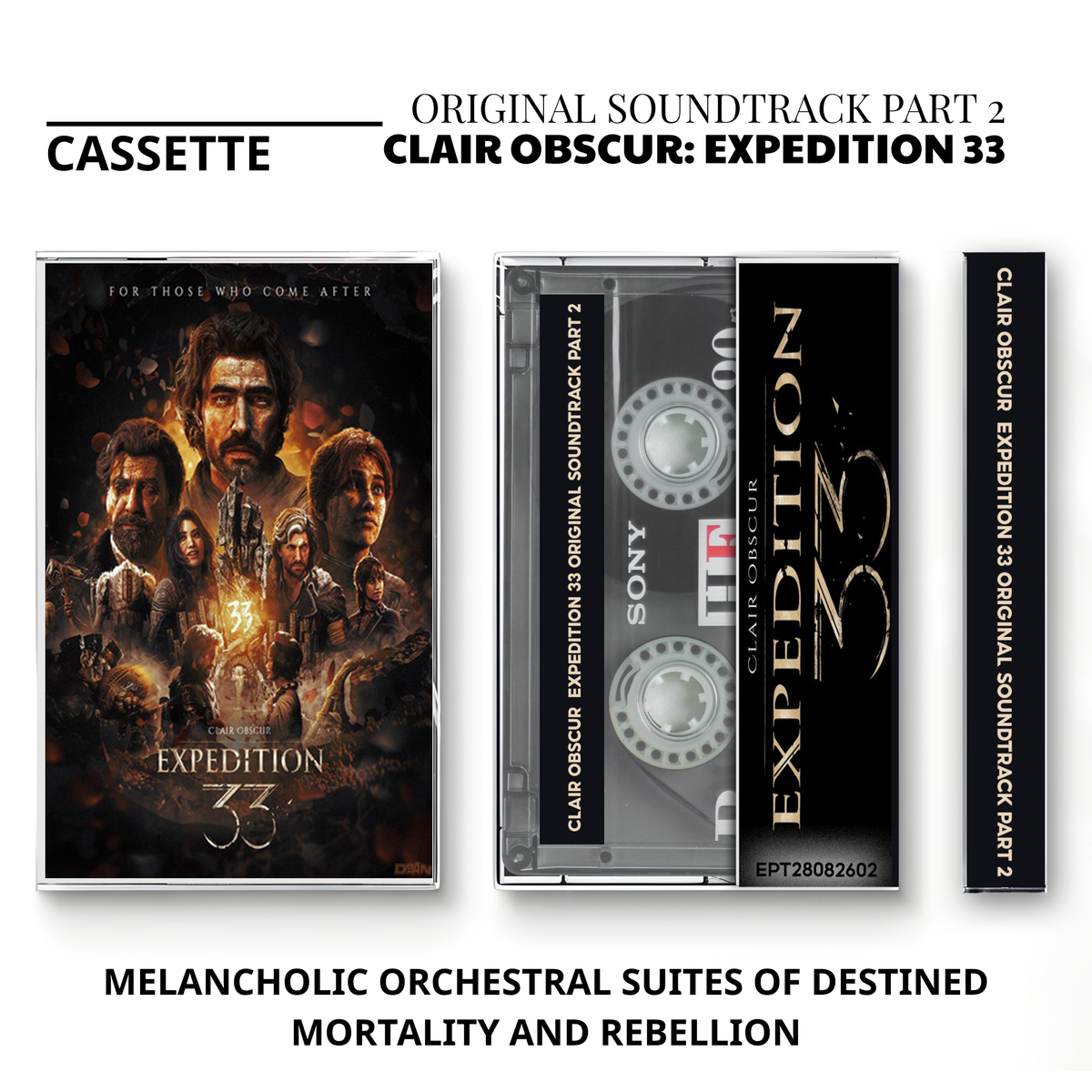 Clair Obscur: Expedition 33 Complete Soundtrack Vintage Cassette | Custom Game Tape
