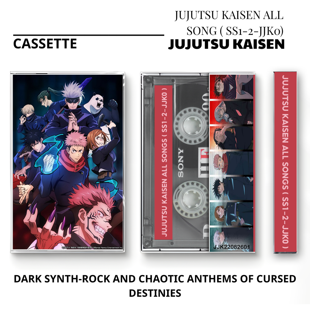 Jujutsu Kaisen Complete Soundtrack Vintage Cassette | Custom Anime Tape
