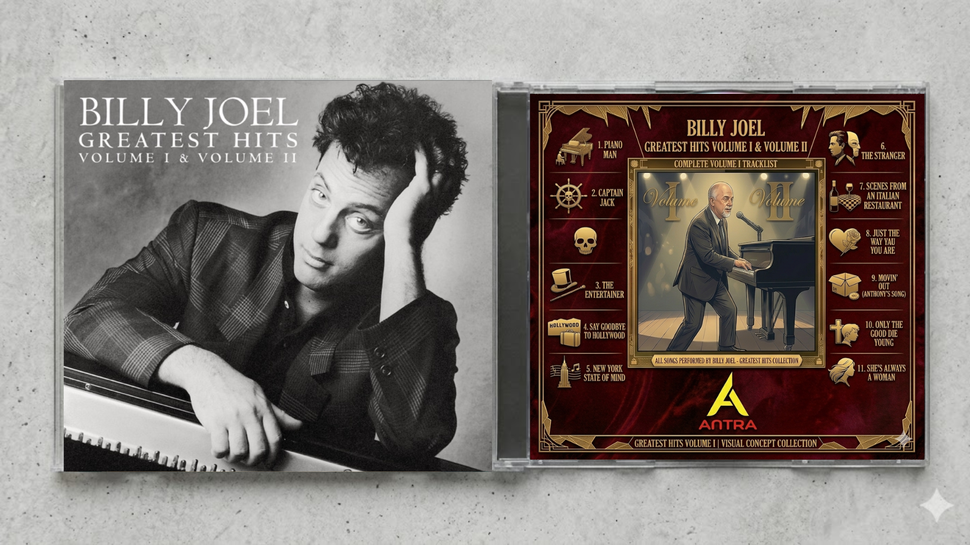 Billy Joel – Greatest Hits Volume I & Volume II | Fan-Made CD Edition | Ultimate Classic Hits Collection