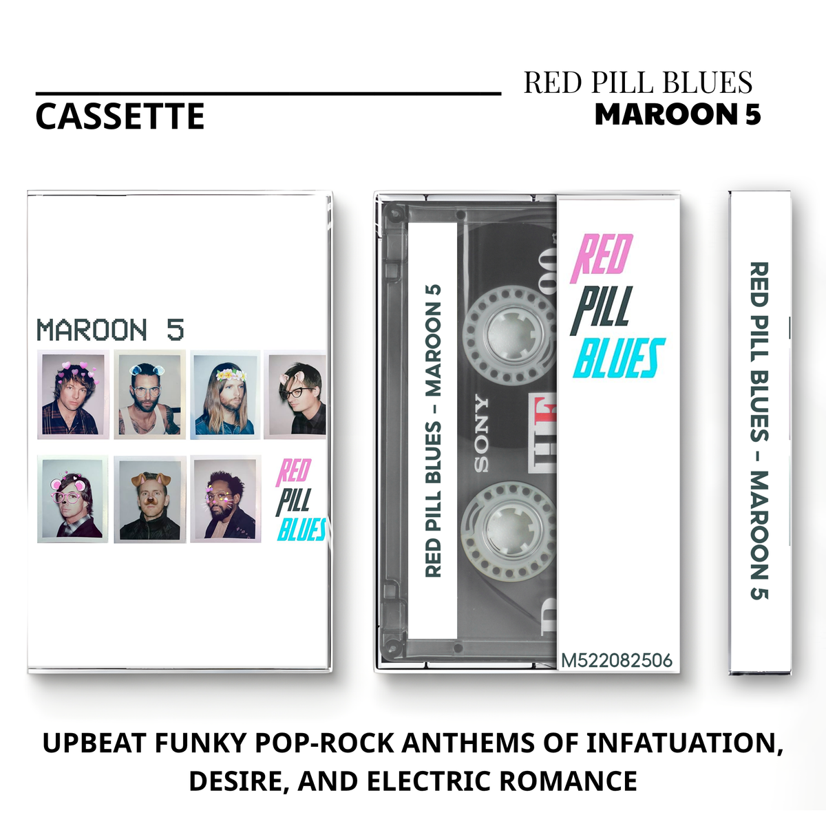 Maroon 5 Vintage Cassette | V, Red Pill Blues, Jordi & Love Is Like