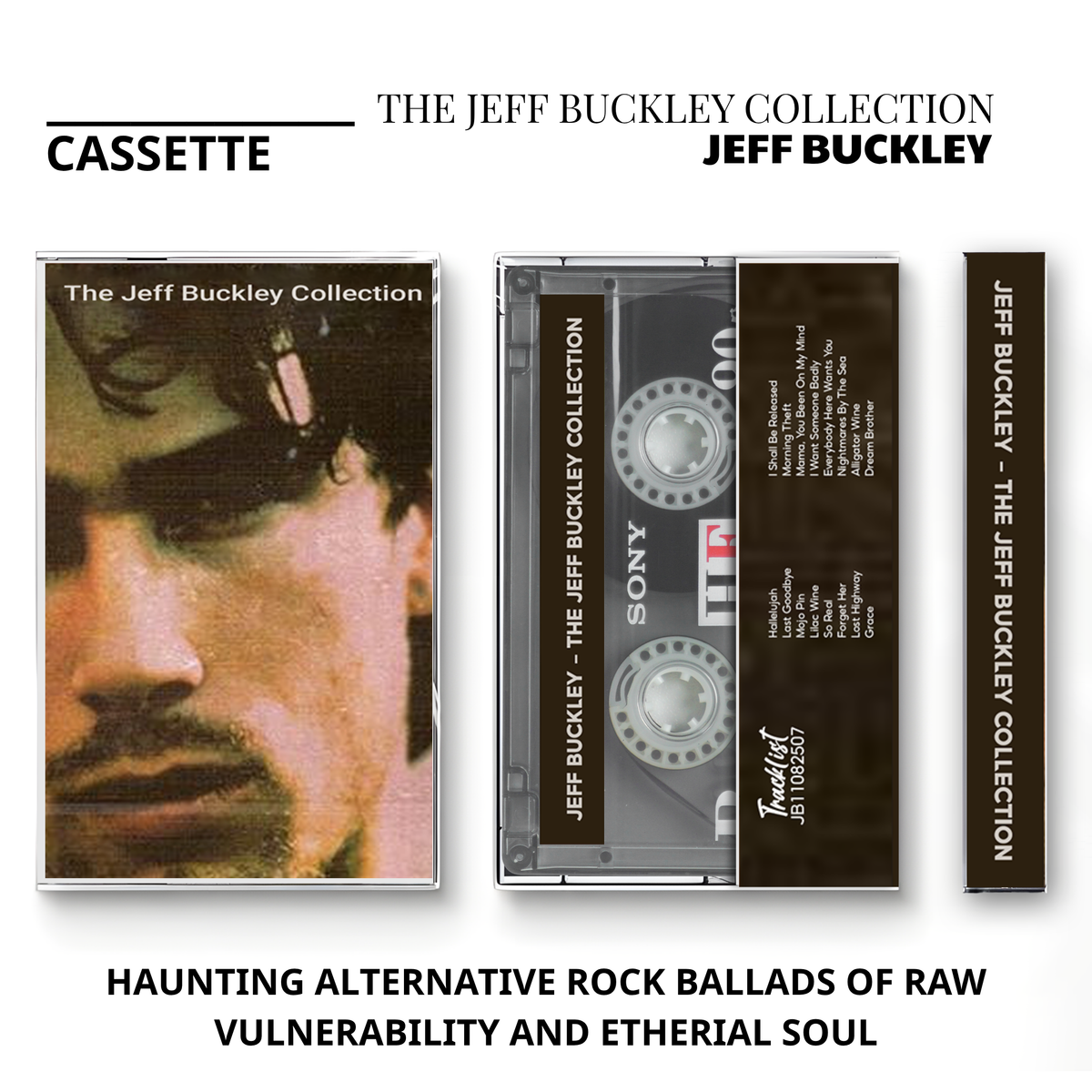 Jeff Buckley Vintage Cassette | Live On Air Vol. 1, Sketches for My Sweetheart, The Collection & Grace Around the World