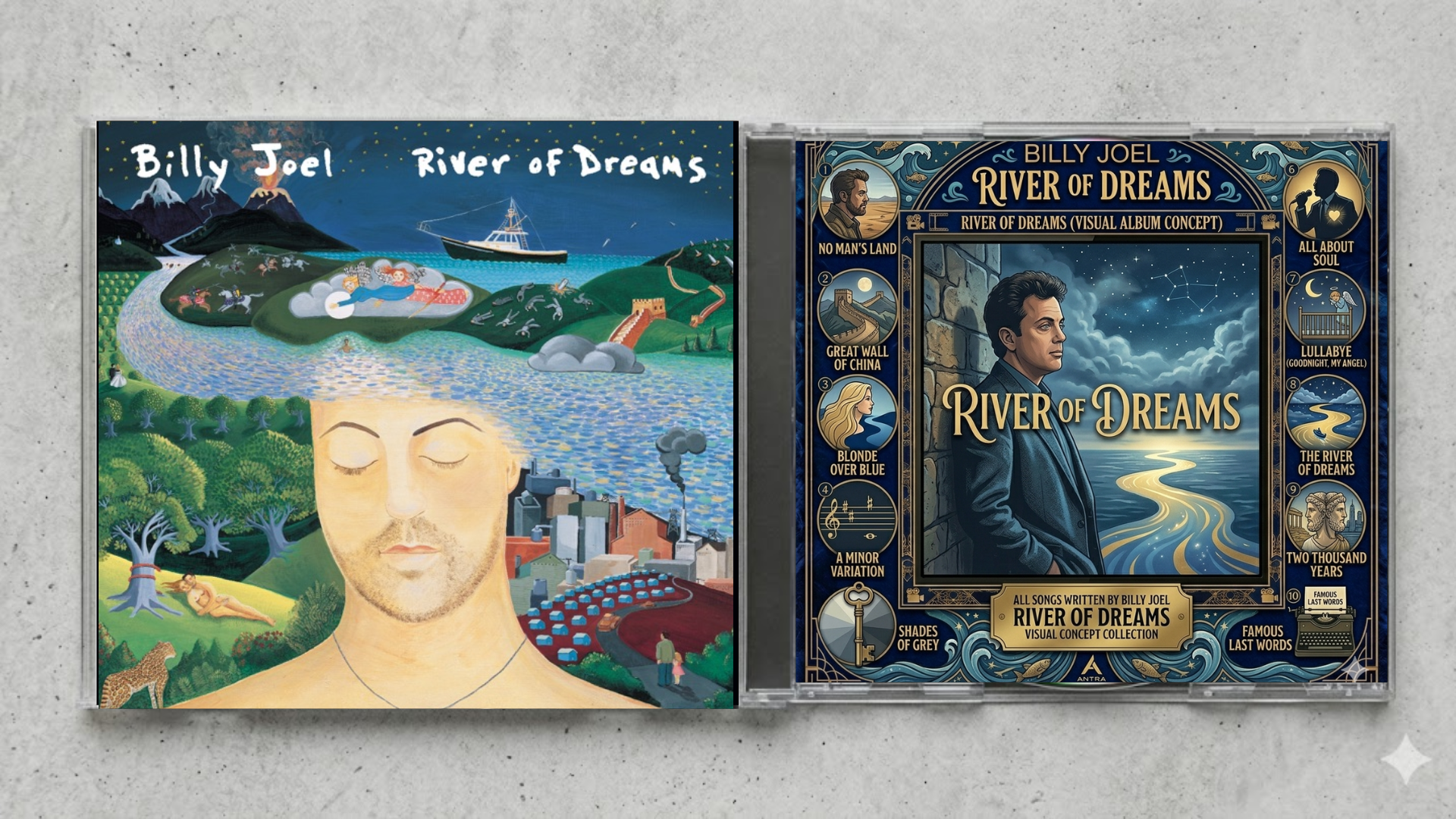 Billy Joel – River of Dreams | Fan-Made CD Edition | Soulful Pop Rock Finale Album