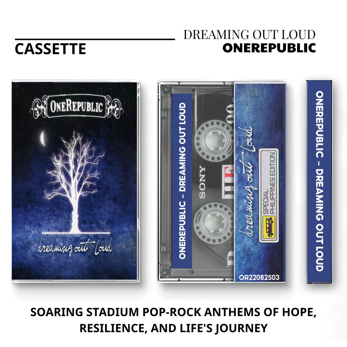 One Republic Vintage Cassette | Native, Artificial Paradise, Dreaming Out Loud, Waking Up, Human & Oh My My