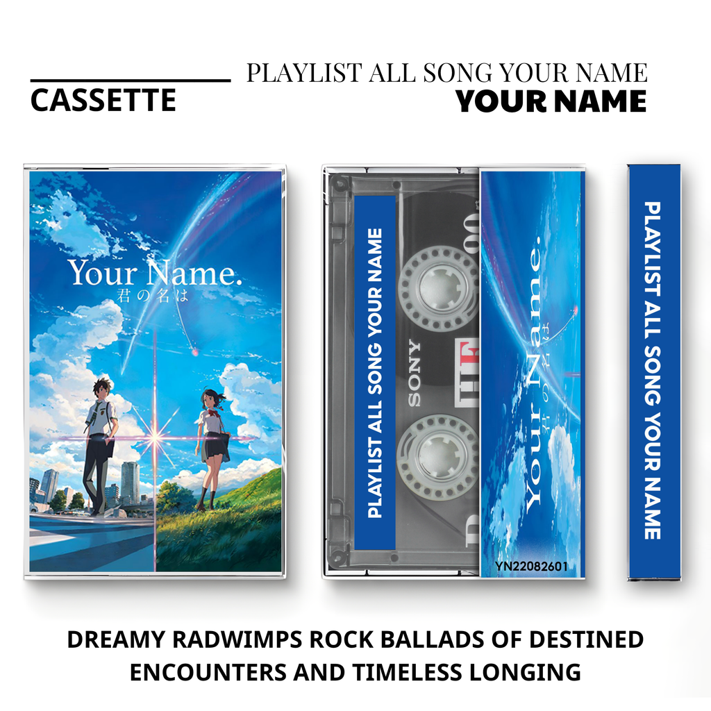 Your Name Complete Soundtrack Vintage Cassette | Custom Anime Tape